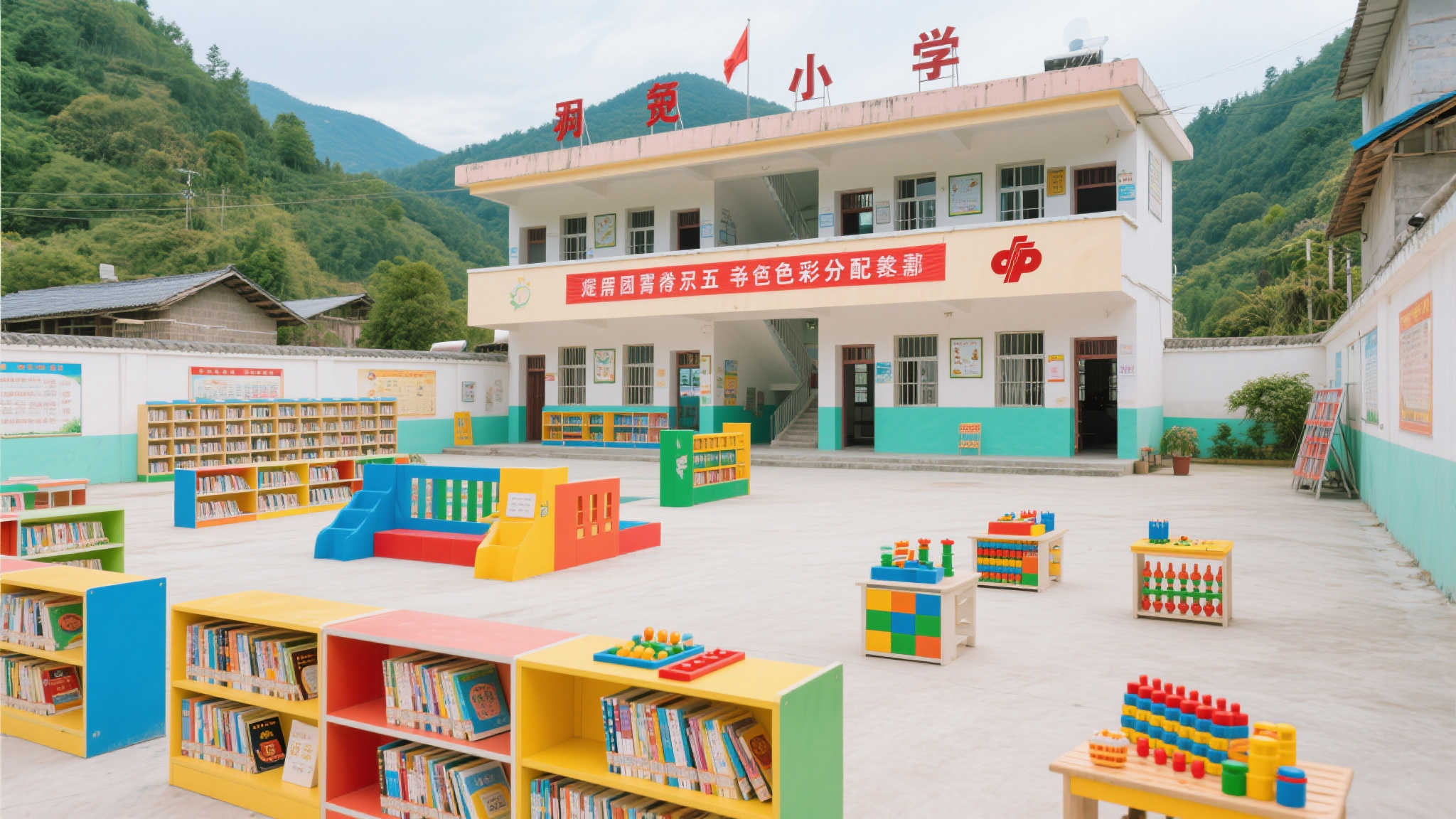 当你走进一所因为五分彩分配而焕发新颜的小