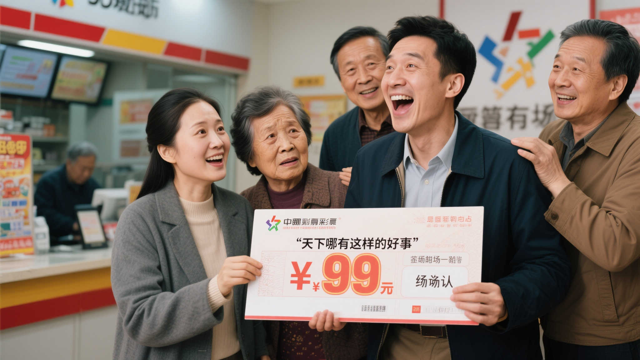 男子10元机选喜中大乐透千万巨奖 家人怀疑真实性 然而,当这位男子兴奋地与家人分享这一喜讯