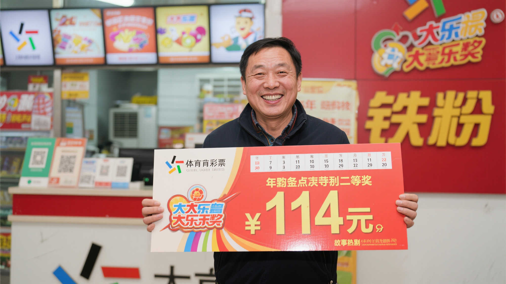 铁杆彩民喜中大乐透114万现身领奖 遗憾未追加错失更多奖金-图 这位中奖者是一位有着多年购彩经验的资深玩