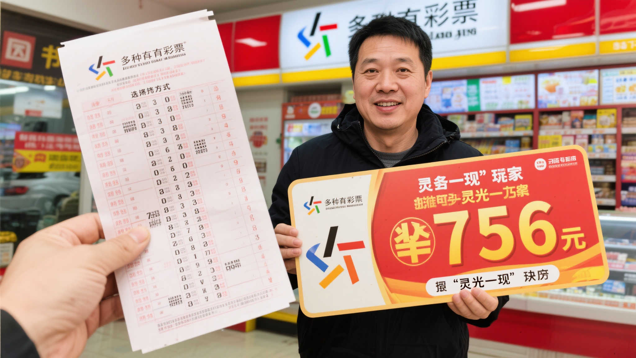 男子756元自选票中大乐透871万 灵机一动加号成就巨奖