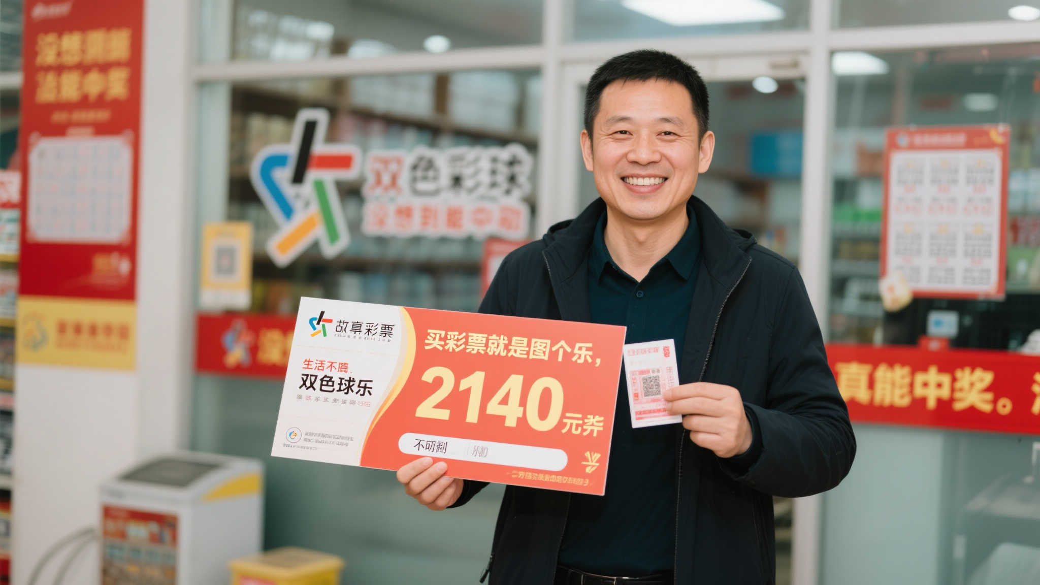 男子用生日号码投注双色球，喜中21.4万大奖