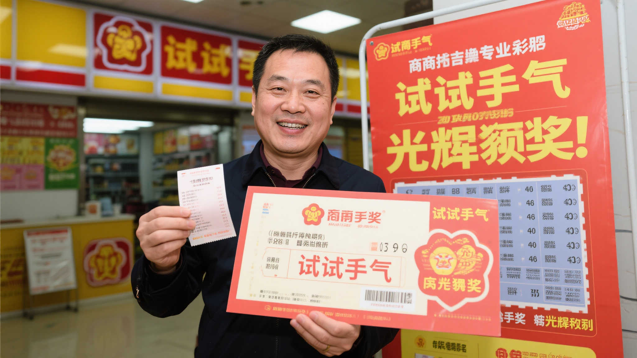 值得一提的是，这位生意人并非专业彩民，而