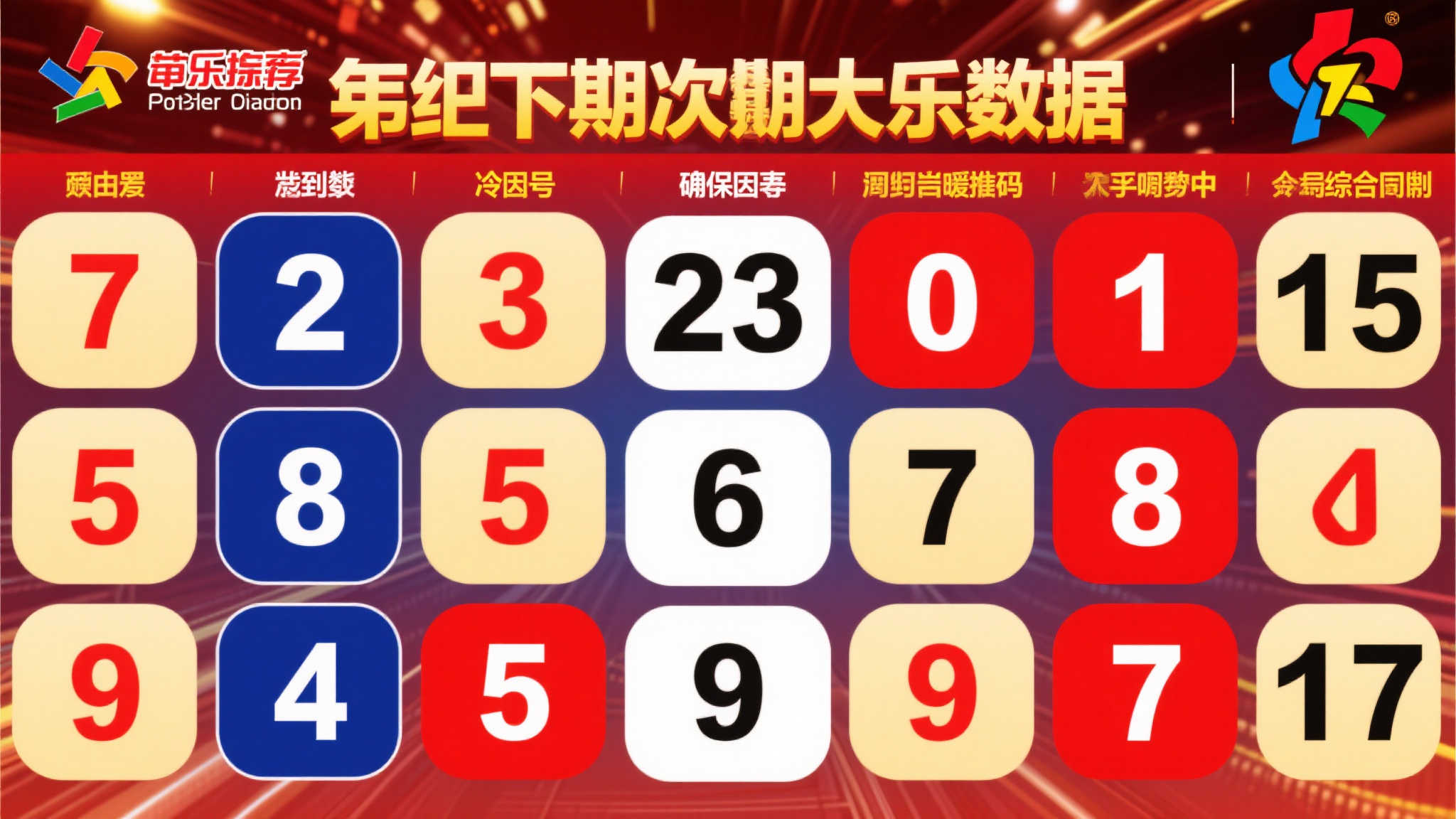 DeepSeek：大乐透25-054期五注精选号码推荐