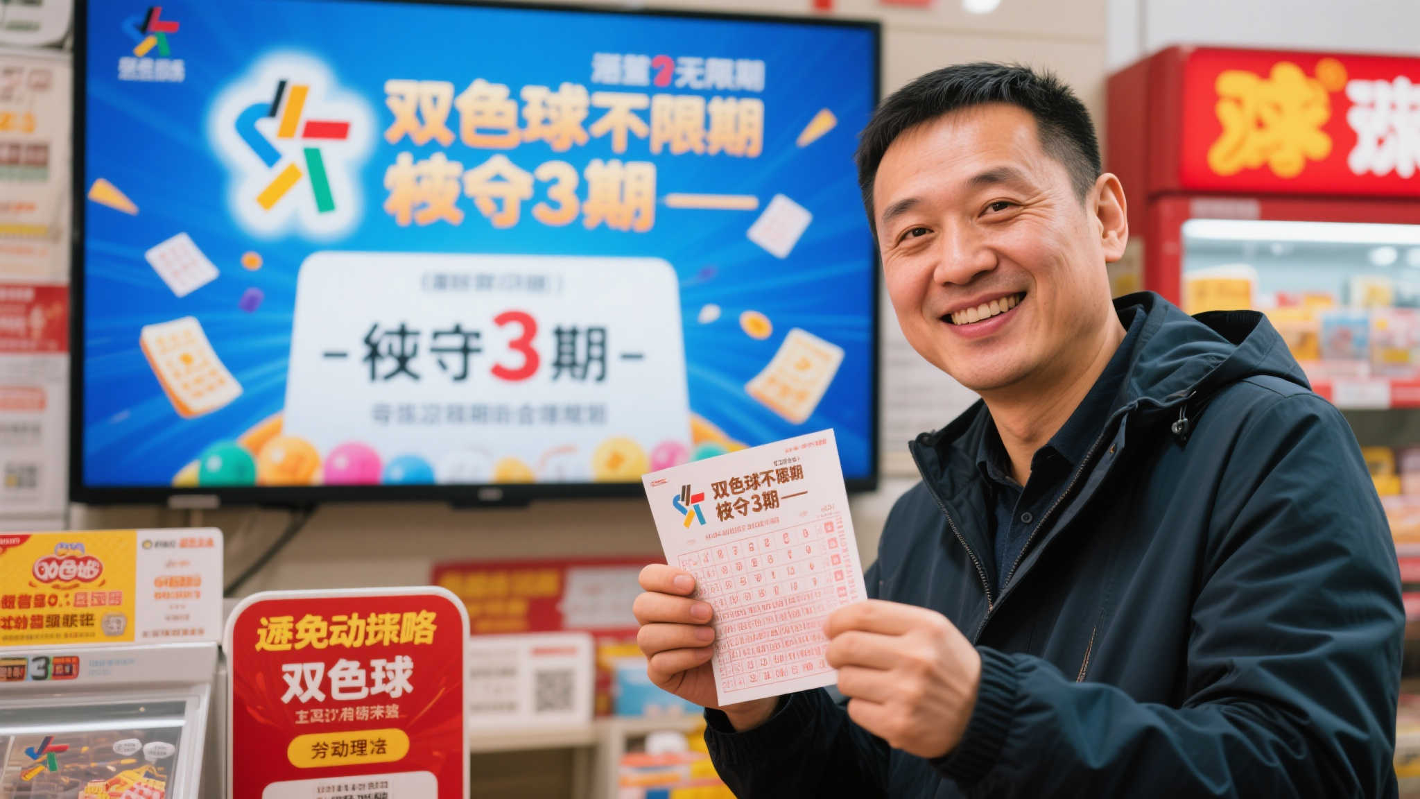 男子坚持追号仅3期即揽双色球1031万巨奖 值得一提的是,他并没有盲目地无限期投入,