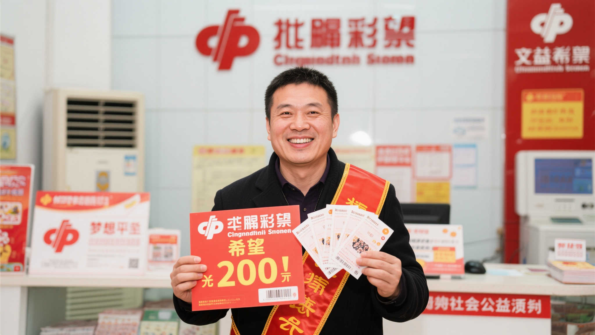 男子喜中福彩501万彻夜难眠，火速兑奖计划生意周转与购新车