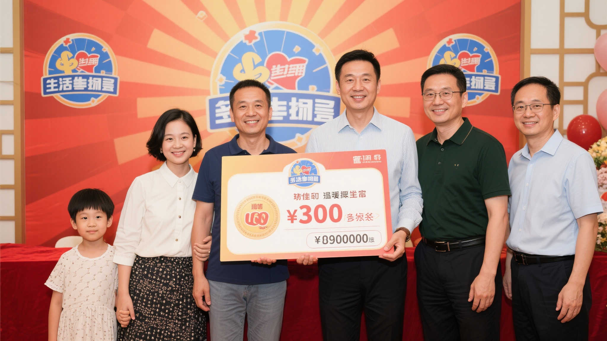 男子10元机选喜中双色球27.6万 与妻子一同领奖