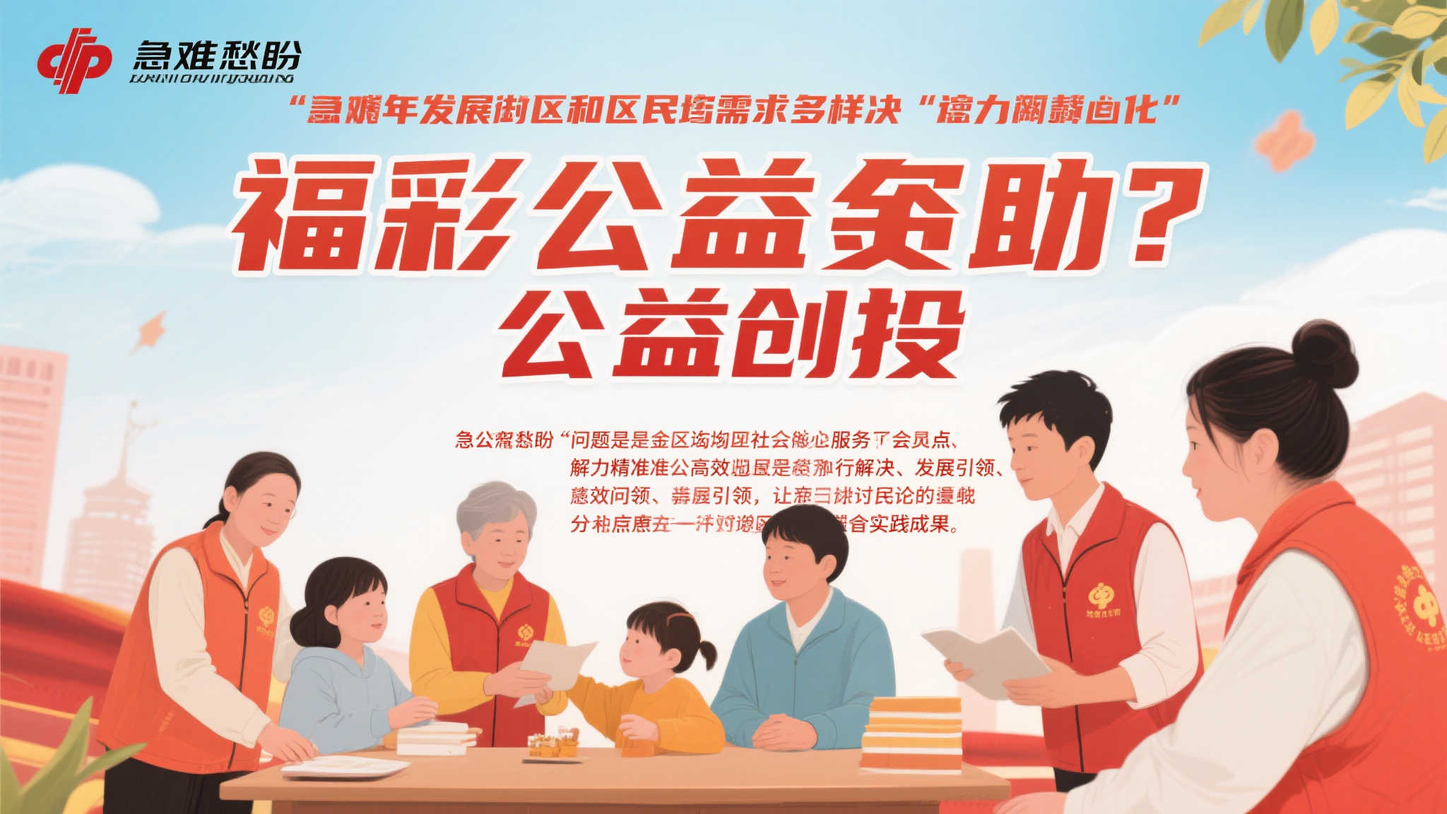 聚焦民生难点 福彩公益金助力创投解困 近年来,随着社会发展和民众需求的日益多样