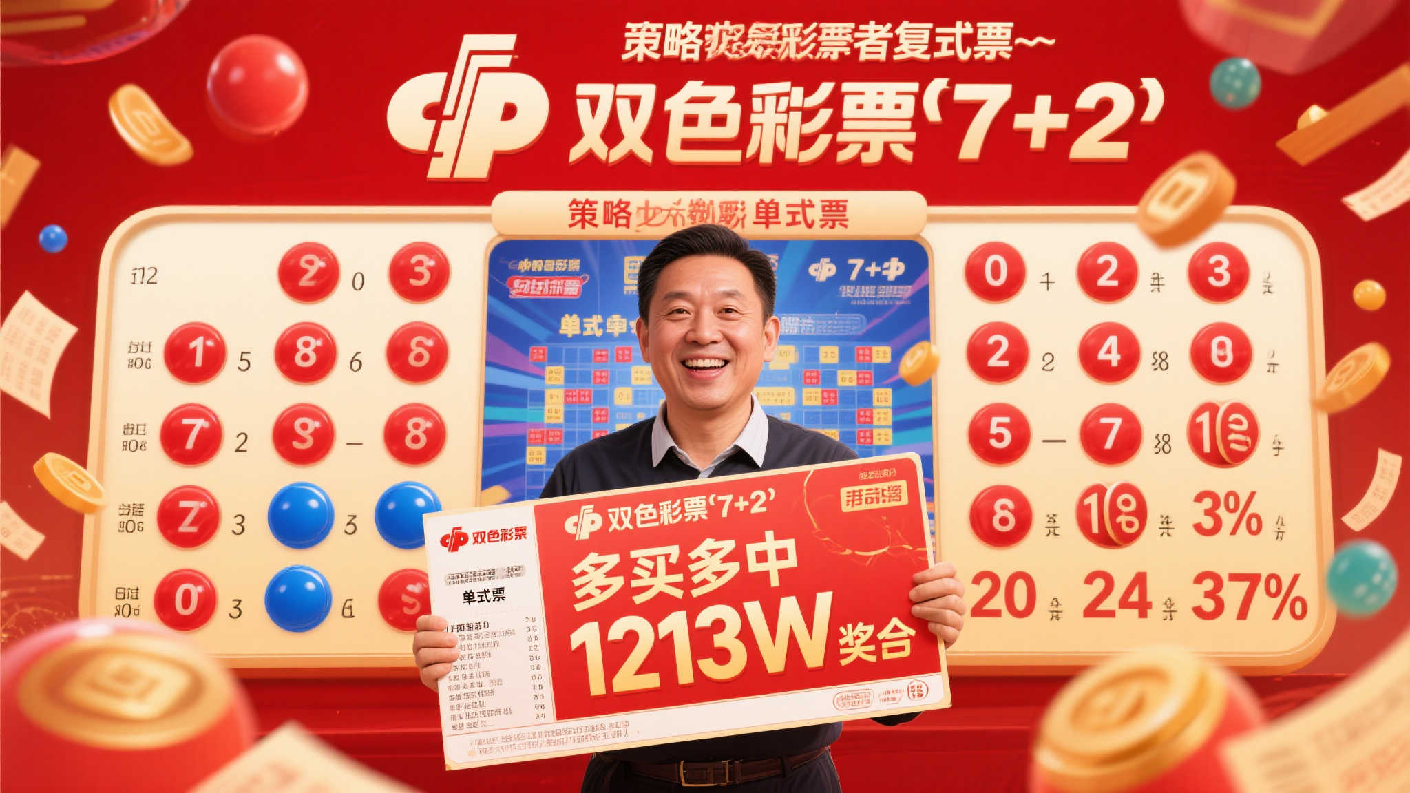 7+2”复式投注勇夺1213万巨奖