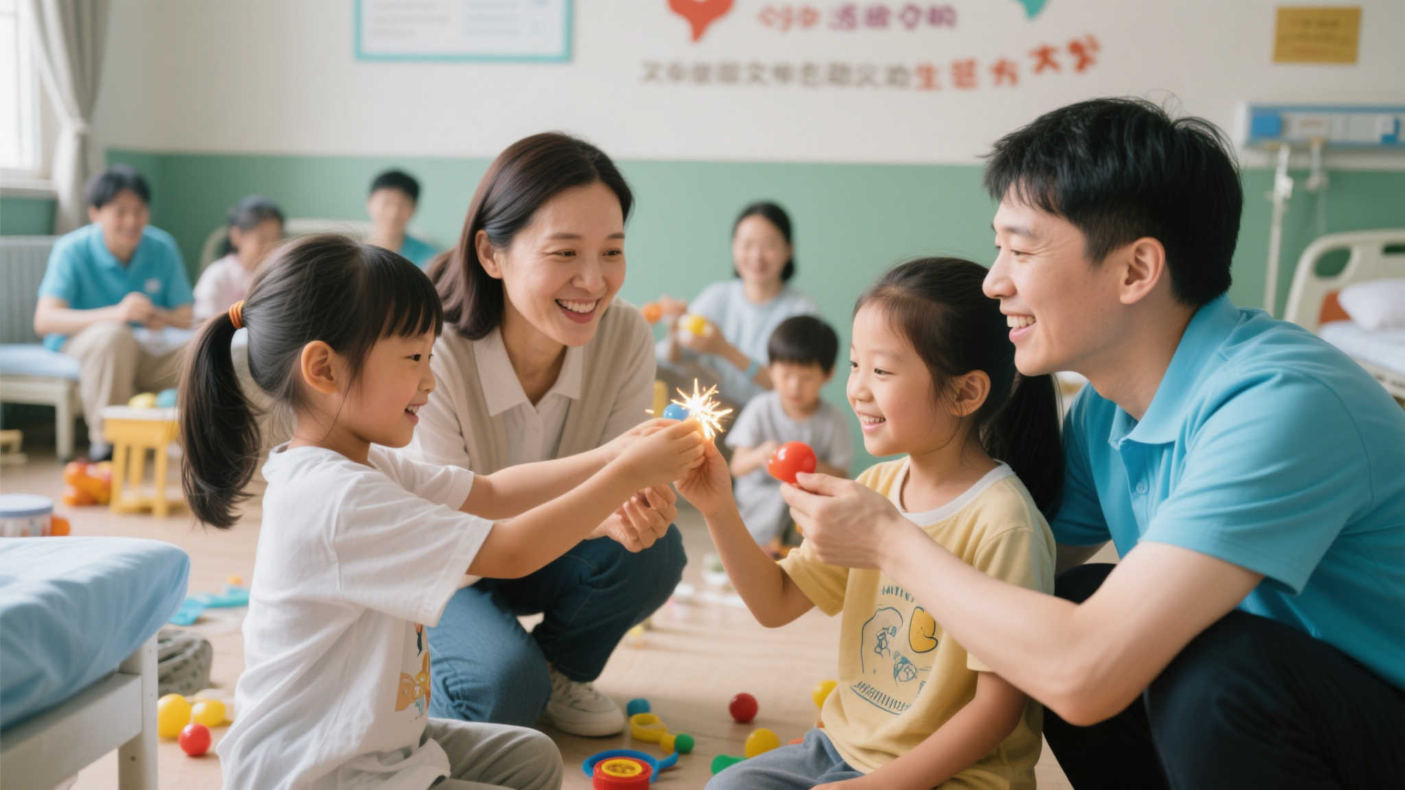 为了让这些孩子看到生活依然闪耀着光芒，与