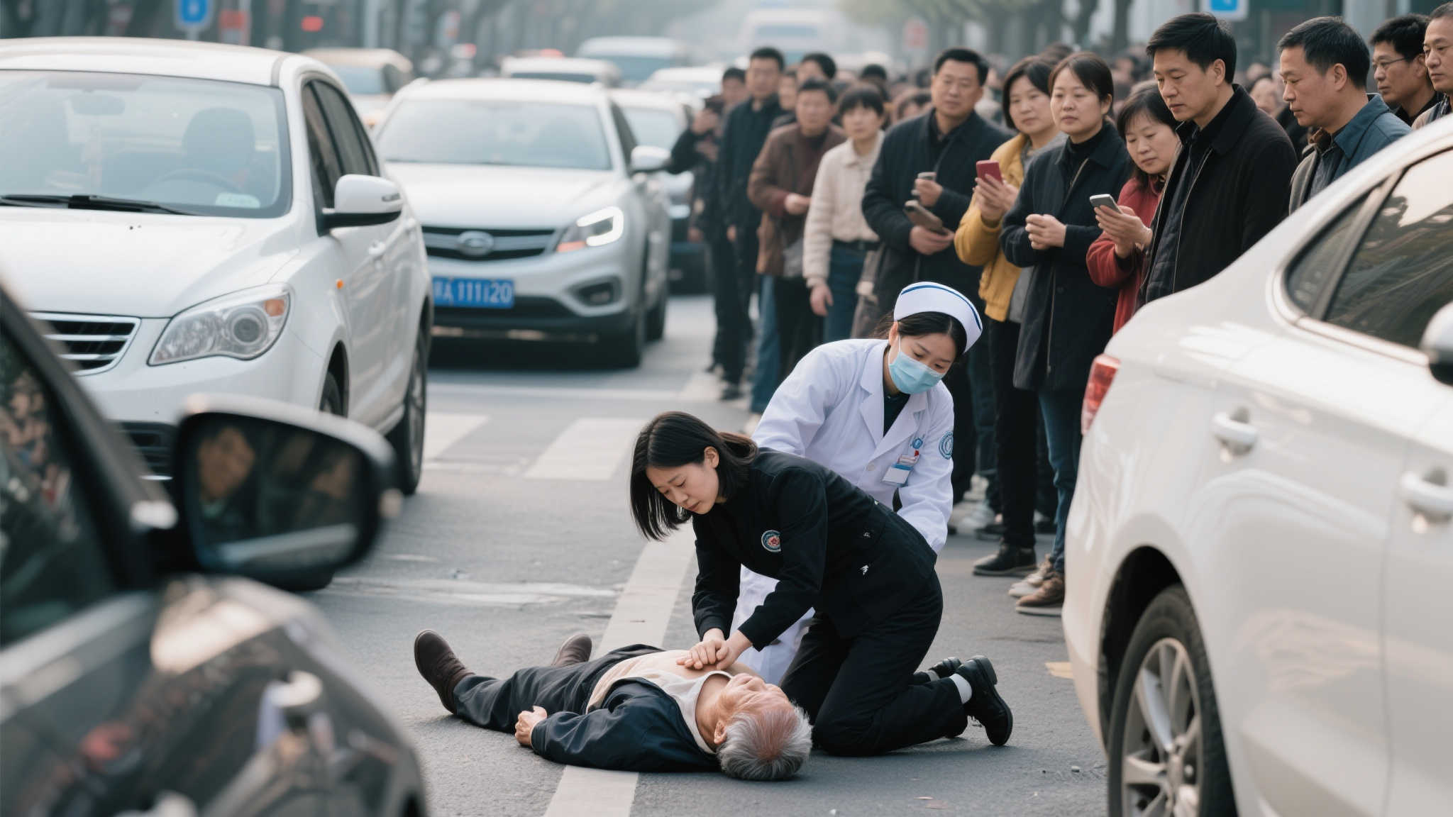 南京街头黑衣姑娘:暖心救人的大美民政人 依据目击者提供的信息,当天在南京市某繁忙