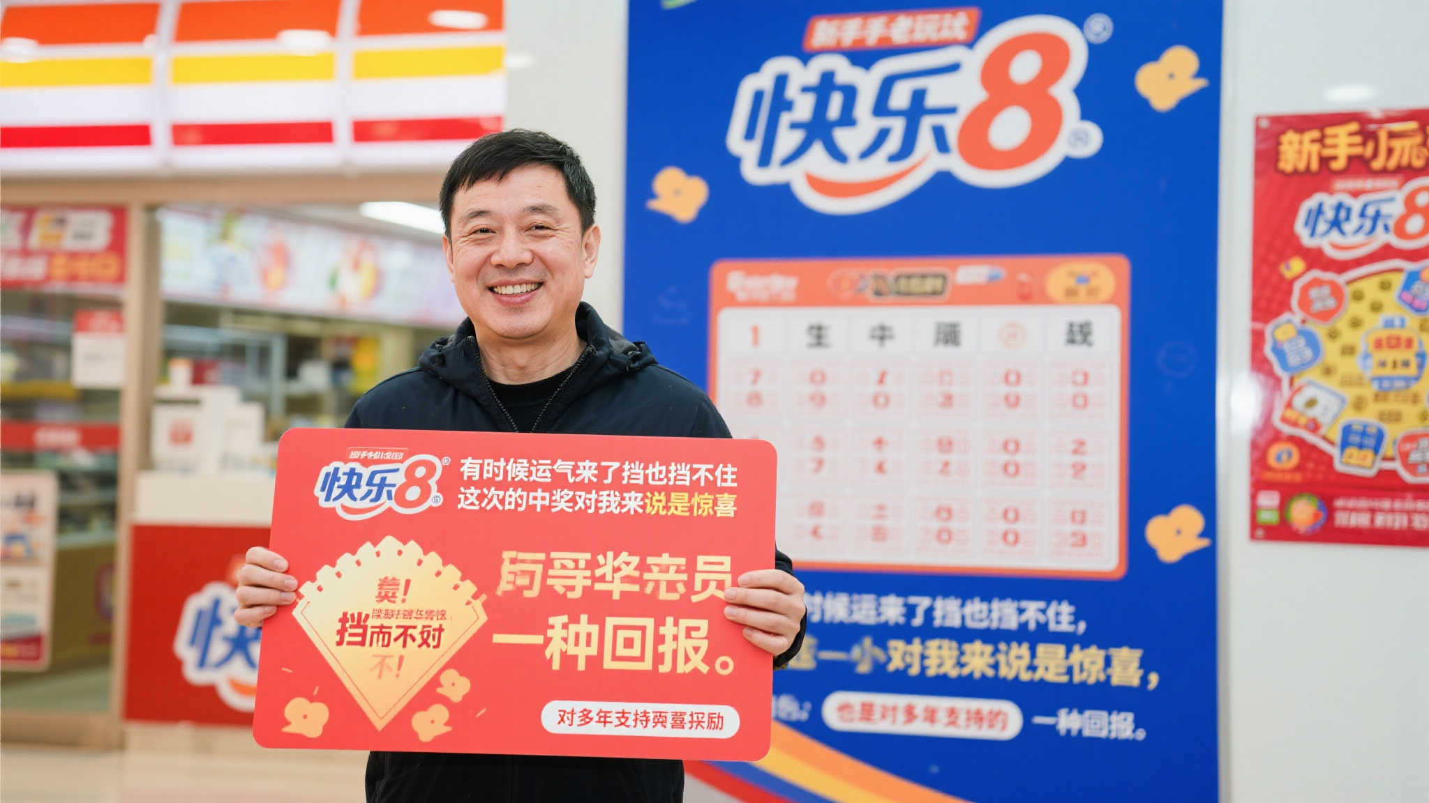 老彩民凭直觉投注4张彩票，喜获快乐8游戏114万大奖