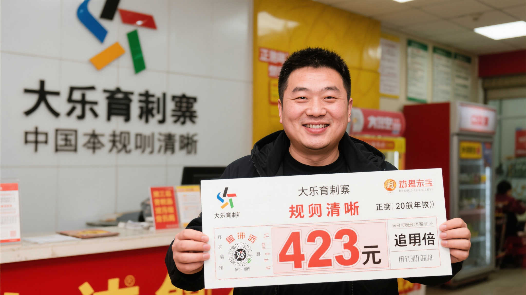 男子20倍投注揽获大乐透423万 曾创万元中奖纪录
