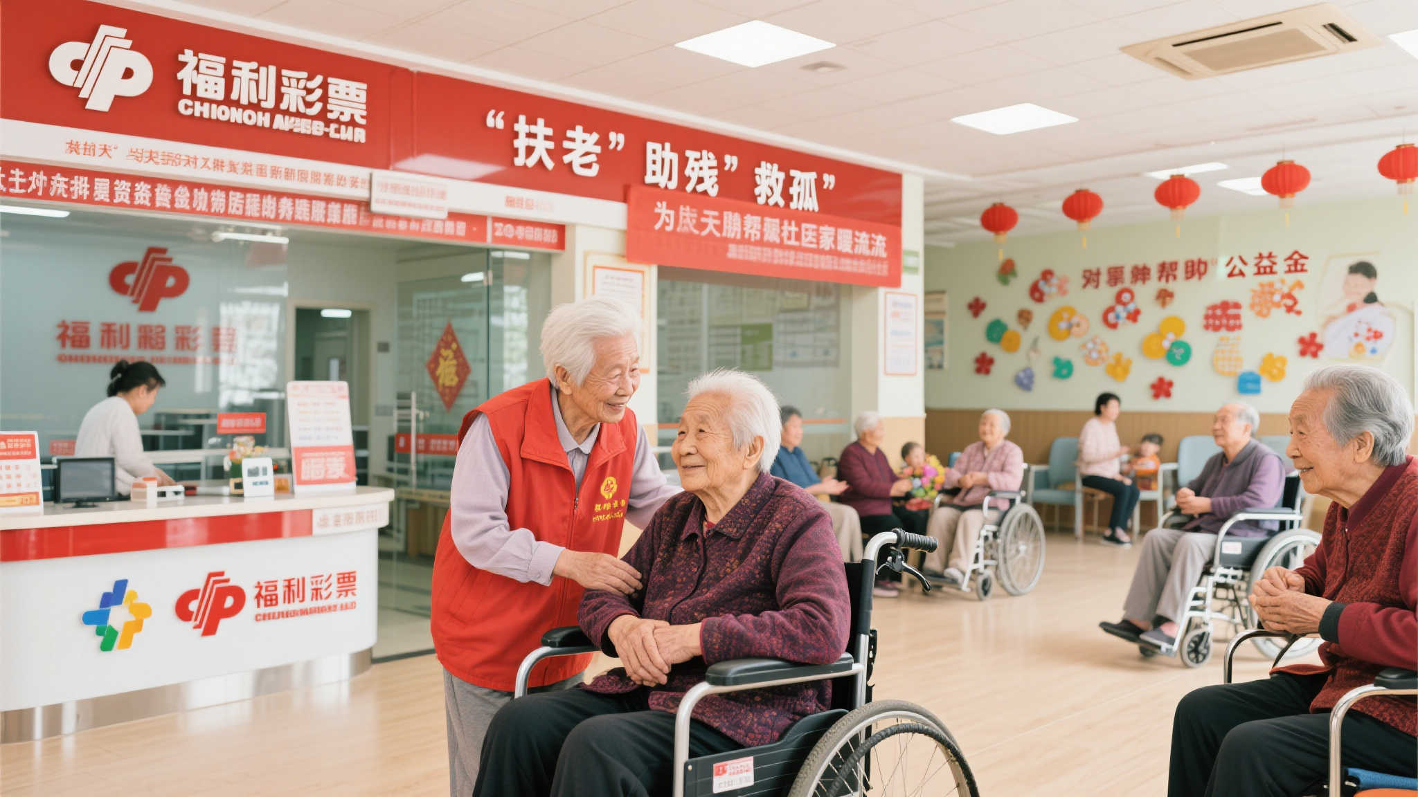 福利彩票自发行以来，就凭借“扶老”“助残